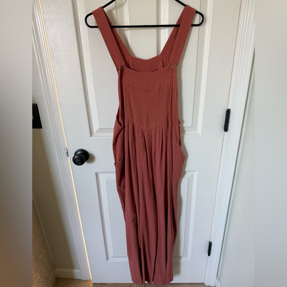 Women's Rust Red Jumpsuit